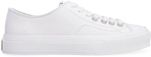 City leather low-top sneakers-1